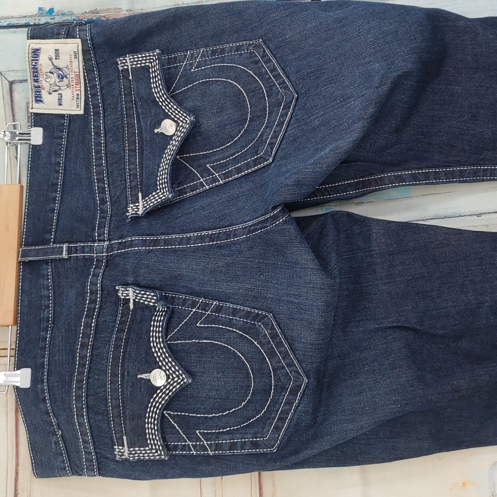 True Religion World Tour Straight Flap Pocket Jeans
